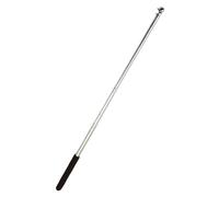 Générique Handheld Flag Pole Stick - Stainless Steel Portable Staff Banner Flag Pole - Ergonomic Handle, Extendable Flagpole, Lightweight for Horse Training, Tour Guide