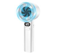 Générique Handheld Mini Fan - 120 Speed Adjustable Rechargeable Portable Fan With Digital Display | USB Personal Cooling Fans For Travel Office School Outdoor Use