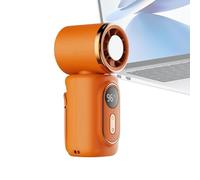 Générique Handheld Mini Fan, USB Rechargeable 4-Inch Cooler with 180-Degree Rotate Build, Portable Personal Fan, Durable Pocket Ventilator with LED Digital Display, Compact Air Circulator for Travel