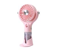 Générique Handheld Misting Fan, Quiet 100 Speeds, Mini USB Rechargeable | 4.33x3.15x8.46in Desk Fan with Water Mist for Summer Walking Commuting Camping Travel Home Desk Office
