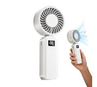 Générique Handheld Personal Fan, Rechargeable Cooling Device, Foldable Mini Fan Design, Outdoor Accessory with Lightweight Build, Travel Gadget Adjustable Speed, Portable Gear for Camping & Hiking