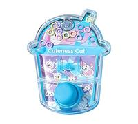 Générique Handheld Water Ring Game - Small Water Ring Throwing Toy for Kids, Classic Liquid Toss Puzzle with Double Button Control, Retro Portable Arcades, Road Trip Handheld Games for Boys and Girls