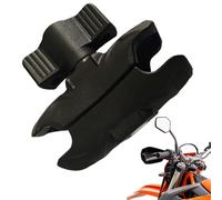 Générique Handlebar Clamp Mount Base - Shock-Absorbing Tool | Motorcycle Handlebar Mirror Mount Clamp Base, Heavy Duty Alloy Support, for Smartphone Sport Camera Use