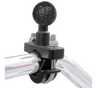 Générique Handlebar Clamp Mount Base, Sturdy Shock-Absorbing Ball Alloy Bracket, Motorcycle Phone Holder Attachment for Outdoor Bike Cycling Scooter and GPS Navigation Equipment