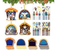 Générique Handmade Christmas Decoration Set - Crafting Kit for Personalized Ornaments | Fun Arts Crafts for Family and Friends, Includes All Supplies, Safe Materials, Ideal for Holiday 4.72x3.94 in
