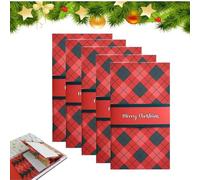 Générique Handmade Waterfall Christmas Gifts Card Booklet,Pull-out Design Merry Christmas Gifts Card Book,Christma DIY Cash Envelope Card Sleeve Book Holder (Pink, 1)