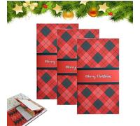Générique Handmade Waterfall Christmas Gifts Card Booklet,Pull-out Design Merry Christmas Gifts Card Book,Christma DIY Cash Envelope Card Sleeve Book Holder (Blue, 1)