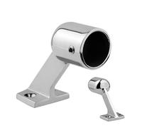 Générique Handrail Bracket, Stainless Steel Heavy Duty Railing Holder, High Load Capacity Mounting Bracket Secure Marine Hardware for Boat Kayak Canoe Mooring Maritime Decks Piers Installation Piers