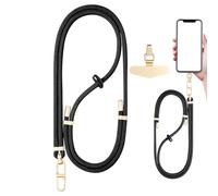 Générique Handy-Lanyard, Telefon-Tether - Verstellbarer Handygurt zum Umhängen mit Haltelaschen,Universelles Telefon-Lanyard-Telefonzubehör für Die meisten Smartphones