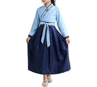 Générique Hanfu Costume Fille Traditionnel Chinois 2-18 Ans Costume Robe Enfants Ancien Chinois Costumes Accessoires avec Jupe Midi Fille Halloween Carnaval Cosplay