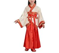 Générique Hanfu Costume Traditionnel Chinois pour Fille Costume Ancien Hanfu Robes - pour Spectacle Performances Cosplay Spectacle Traditionnel Folle Robe Filles Manches Longues