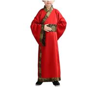 Générique Hanfu Robe Costume Chinois Enfant Chinoise Fille Garçon Tenue Traditionnelle Ancienne Style Chinois Déguisement Cosplay Carnaval Spectacle Arts Martiaux Tenue Scénique Ensemble Chemise Jupe