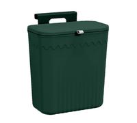 Générique Hanging Trash Bin - 27cm Space-Saving Container | PP Material Wall-Mounted Garbage Bin With Lid, Sliding & Flipping Opening Waste Basket For Kitchen Cabinet Door Bathroom Bedroom Dormitory