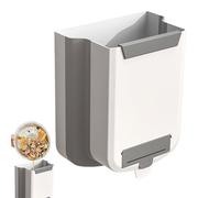 Générique Hanging Waste Bin - Wall Mounted Garbage Container for Home | Compact Trash Storage with Foldable Lid, Convenient Disposal Solution, Kitchen, Bathroom, Office Use Organizer