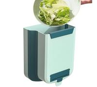Générique Hanging Waste Bin - Wall Mounted Garbage Container for Home | Compact Trash Storage with Foldable Lid, Convenient Disposal Solution, Kitchen, Bathroom, Office Use Organizer