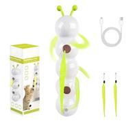 Générique Happy Luna Cat Toy, Whirlie Smart Motion Cat Toy with Worm Design, with Suction Cup Worm-Shaped Interactive Teaser, for Cat of All Stage Toys (1pcs)