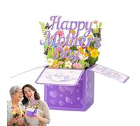 Générique Happy Mother's Day Card,Pop-ups Greeting Card Envelope Includeds | Show Your Love Expres Gratitudes Souvenir Seasonal Decor for Grandmother, Stepmothers