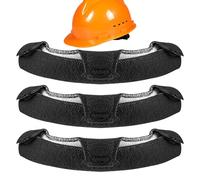 Générique Hard Hat Sweat Bands, 3-Piece Helmet Liner Set, Sweat-Absorbing Pads, Soft Headgear Cushion, Ideal for Construction, Mining, Firefighting, Electrical, Outdoor Work, Safety Gear