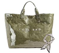Générique Hardpointing Women's Letters Print Tote Bag, with Elegant Scarf, Hobo Bag, Kraft Paper PVC Tote Bag for Women (J)