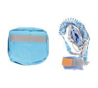 Générique Harnais Anti-perdu pour Garçon et Filles Bleu en Coton avec Câble en Acier et Tpu, Harnais Détachable Sécurisé pour Promenade en Plein Air la Foule, 1 Set