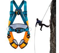 Générique Harnais de sécurité pour la construction, harnais de sécurité antichute,Harnais de toiture avec ceinture de - Protection contre les chutes à cinq points, harnais de rappel, de sécurit