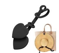 Générique Hat Clip For Travel On Bag - Silicone 3.8x13.3cm | Heart Shaped Magnetic Hat Holder Hands Free Travel Clip | For Beach Vacation Cruise Resort Trip Summer Spring Backpack Luggage Use