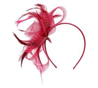 Générique Hat Headband, Retro Mesh Headpiece, Small Hair Accessories for Girls, Women, Daily Us, Afternoon Teas, Social Events, Costume, Fashion Red, Dark Red, Black, Navy Blue, Hot Pink