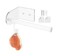 Générique Hat Organizer | Clear Acrylic Hat Rack | Transparent Baseball Cap Display Stand 7.5x4.5x15cm | Wall Mounted Hats Storage Holder | For Closet Door Bedroom Wardrobe Home Indoor Display
