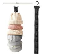 Générique Hat Organizer For Door - 72cm Adhesive Hat Rack With 8 Anti Slip Clips, Baseball Cap Hanger Wall Mounted, Headgear Display Hooks For Closet, Cloakroom, Dorm, Apartment