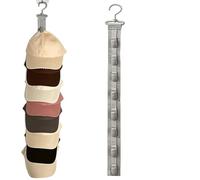 Générique Hat Organizer For Door - 8 Clip Anti Slip Adhesive Rail, Baseball Cap Storage Rack Saving | Closet Cloakroom HookDorm Apartment Hanger for Women, Men Adults Teens Living Room