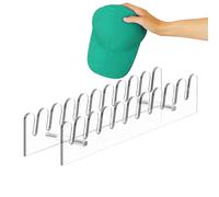 Générique Hat Organizer, Slots Holder, 13.7x2.68x2.72in Storage Stand, Baseball Caps, No Install for Household, Table Use, Closet Organization, Cloakroom Storage, Home Bedroom, Wardrobe