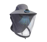 Générique Hat with Fan - Wide Brim Sun Protection Cooling Cap, Portable Battery Powered Fan Hat for Women Men | Outdoor Fishing Hunting Camping Cycling Work Beach Pool Garden Travel Summer Sunshade