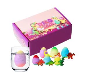 Générique Hatching Dinosaur Eggs in Water - 6 Pieces Festive Toys | Holiday Basket Stuffers | for Boys Girls Classroom Playdates Summer Camp Playroom Living Room Travel Nursery Daycare