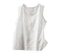 Générique Haut Ample À Col Rond De Couleur Unie pour L'Été - Bustier Femme Haut Ajourée Bustier Confortable Tops Respirant Débardeurs Couleur Unie Hauts Léger Top Quotidien Débardeur D'Été Caraco