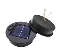 Générique Haut de Remplacement pour Lanterne Solaire | 2 pièces rondes décoratives imperméables - Panneau LED pour Éclairage Extérieur de Jardin - Idéal pour Fête Mariage Jardin Terrasse Porche