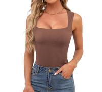 Générique Haut D'été Cintré, Camisole Sans Manches Matière Brossée Confortable, Top Parfait Comme Gilet Ou Seul Pour Les Balades En Bord De Mer