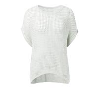 Générique Haut Femme Maille Manches Courtes Col V Crochet Ajouré DéContracté Polyvalent Vacances D'ÉTé