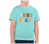 Générique Haut Fille,T-Shirt DéContracté à Manches Courtes Et Col Rond Imprimé pour Enfants, Mode RentréE Scolaire (10) (Mint Green, 3-4 Years)