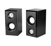 Générique Haut-Parleur d ' Ordinateur, Haut-Parleur de Bureau en Bois, alimenté par USB, pour Jeux, Ordinateurs Portables, Son Filaire