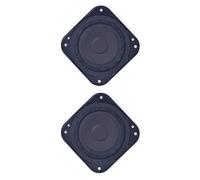 Générique Haut-Parleur magnétique 15W 8Ohm, Caisson de Basses de 3, 2 Pack | Haut-parleur portable, cinéma maison, magnétique en néodyme, cadre en caoutchouc, amplificateur de son de forme