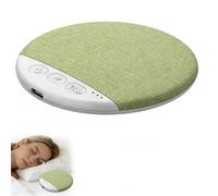 Générique Haut Parleur Oreiller, Ultra Mince Bluetooth Oreiller Haut-Parleur, Gadget d'Aide au Sommeil Portable avec Bruit Blanc 3D et Minuteur de Sommeil, USB-C Rechargeable (Vert)