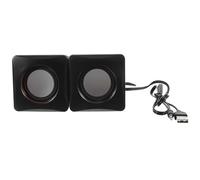 Générique Haut Parleur PC Portable Mini USB, Enceintes de Bureau Compactes en Abs et Cuivre, Compatibles Ordinateur de Bureau et Tablette pour Usage à Domicile