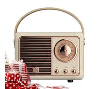 Générique Haut-Parleur Rétro sans Fil 7x11x5 Cm - Enceinte Portable Style Vintage en ABS - Mini Haut-Parleur Décoratif pour Bureau Cuisine Dortoir Extérieur Fête Camping Randonnée Adolescents