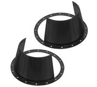 Générique Haut-Parleur Voiture 2 Pièces Couvercle Étanche, 6,5 Pouces | Plastique Noir, Protection Anti-éclaboussures et Salissures, Installation et Retrait Faciles, pour Auto