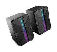 Générique Haut-parleurs de Bureau Miniatures USB avec lumières LED Multicolores améliorent Les Basses pour, Moniteur d ' Ordinateur Portable, Haut-parleurs d ' Ordinateur de Jeu RVB
