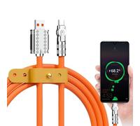 Générique Haute Vitesse - Charge Rapide 6A, Transmission Données | Cordon 120W, Flexible Rotatif 180°, Connecteur Durable, Accessoire Universel De Recharge, Résistant À L’usure Pour Smar