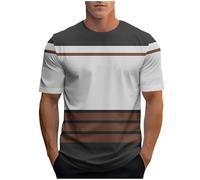 Générique Hauts Homme Manches Courtes Tee-Shirt Mode Décontracté Tshirt Été Col Rond Tee Shirt Extensible Léger T-Shirts Confortable Teeshirt Quotidien Mes Commandes Passées Blanc 3XL