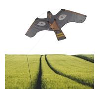 Générique Hawk Bird Kite - Nylon Cloth 120x66cm | Bird Scarer, Reflective Flying Kite | Birds Repeller Extendable Protector for Farm Backyard, Kids Farm Flying Birds Hawk