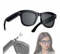 Générique HD 1080p Lunettes D'enregistrement Vidéo Intelligentes, Wi-FI/Bluetooth 5.3, Caméra Ultra Grand Angle 5MP Et Commande Vocale IA, Lunettes Vue Anti-lumière Bleue(Noir)