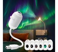 Générique HD Smart Dynamic 5D Holographic Night Light Projector, Starry Sky Projection Night Light with 3/6/12/24 Projection Films, Plug and Play HD Star USB Galaxy & Moon Projector NightLight (6)